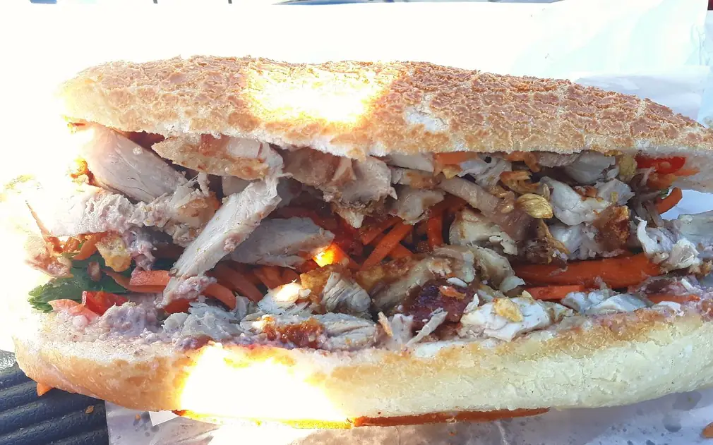 Banh mi sandwich from VN Wrap and Roll in Melbourne
